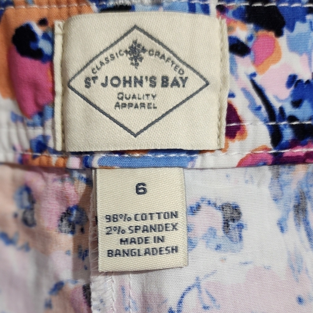 💥4 For $20💥St.John's Bay Floral Skort Size 6 - Picture 5 of 7